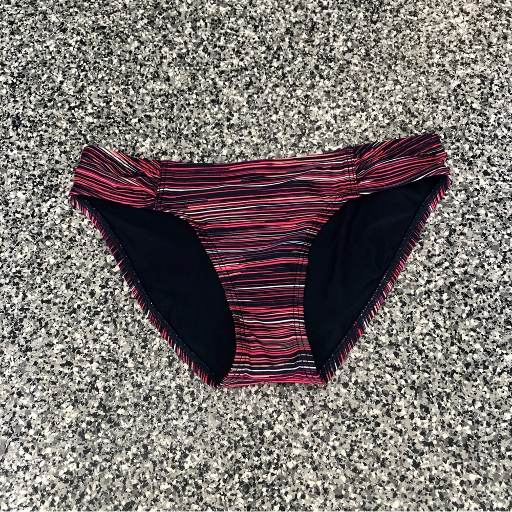 Lolë ✦ Striped Pink Swim Bikini Bottom (S)